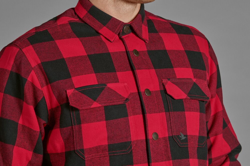 Seeland Canada Shirt - rood / zwart geruit
