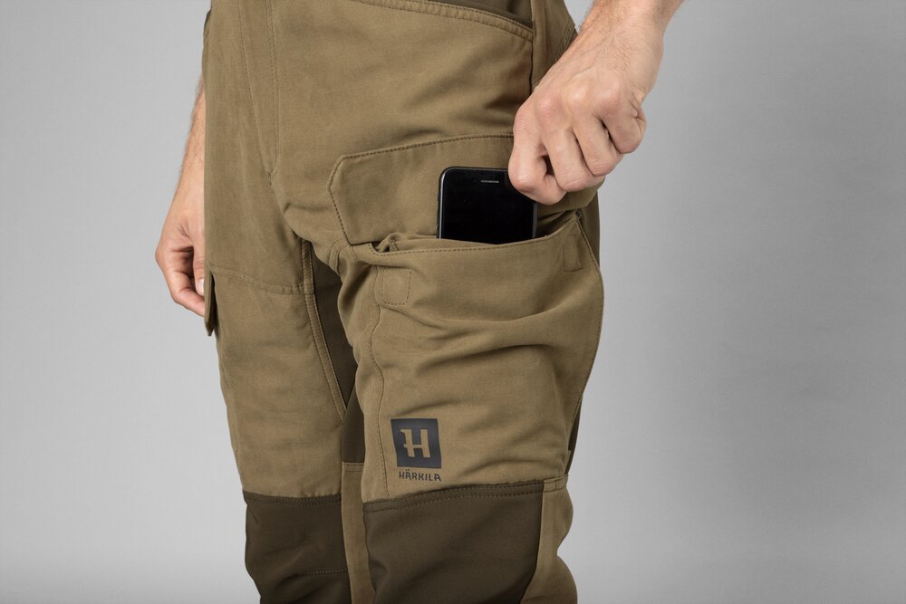 H&auml;rkila Scandinavian Trousers  32inch"- Dark antique bronze / Willow green