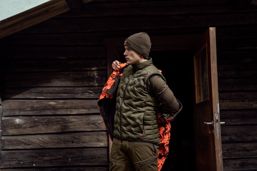 H&auml;rkila Clim8 Insulated Waistcoat - Willow green