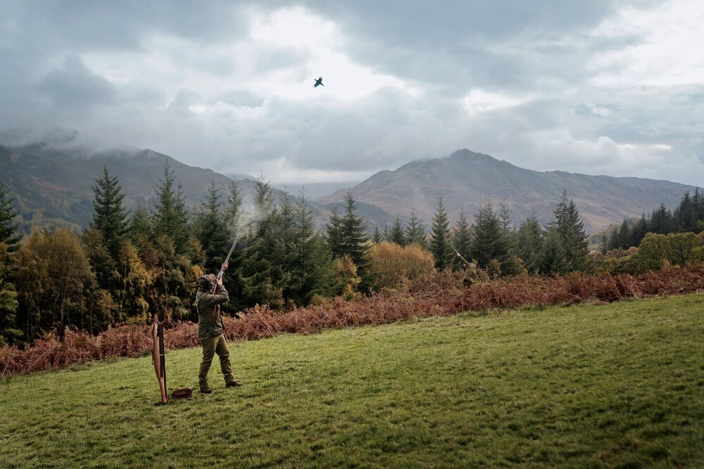 H&auml;rkila Rannoch HWS Shooting Jacket - Willow green