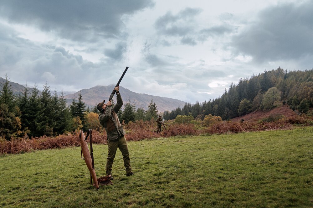 H&auml;rkila Rannoch HWS Shooting Jacket - Willow green