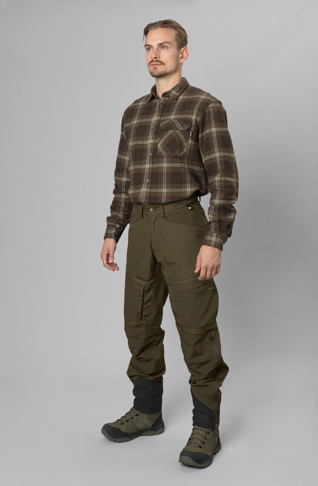 Seeland Gen Flannel Shirt - Pine green check