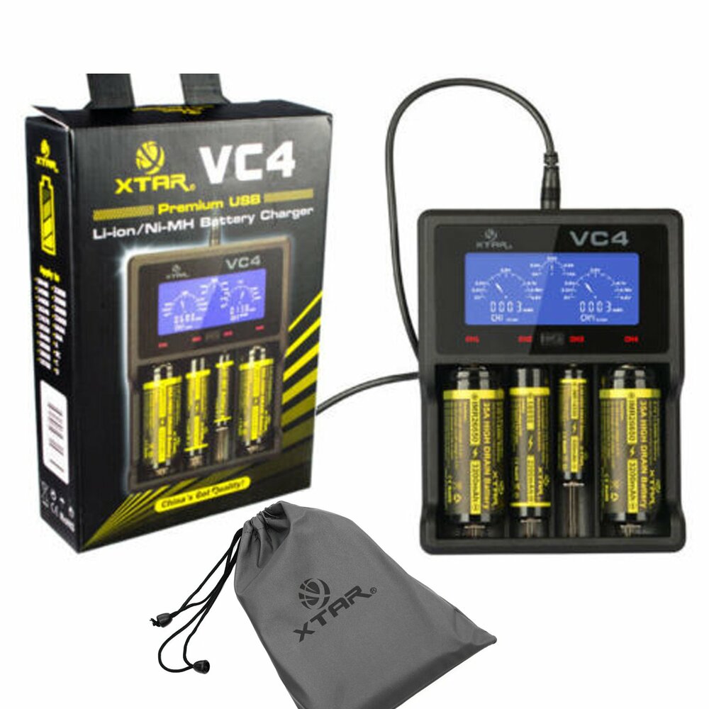 XTAR VC4 18650 Li-ion USB Batterijlader