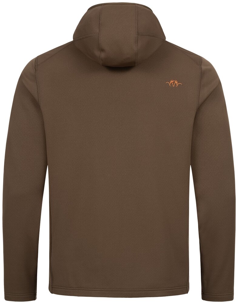 Blaser Blaser Heren Drain Full Zip Hoody met geintregreerd gezichtsmasker dark brown