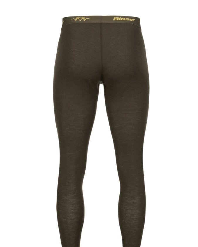 Blaser Merino Base Layer Tights Jonar, dark bown 