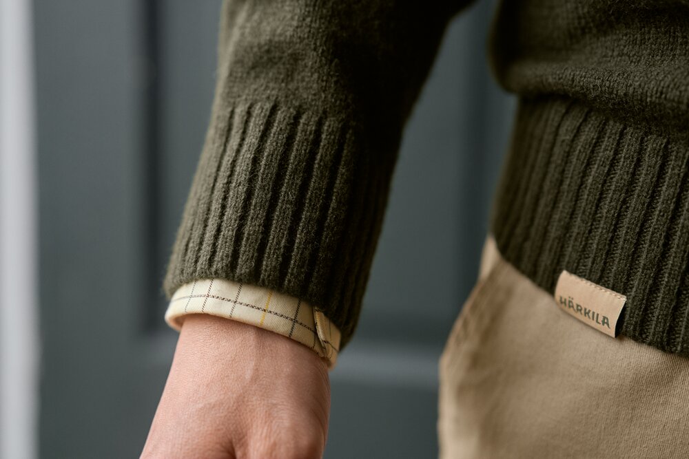H&auml;rkila Vincent Merino V-Neck Trui Rosin