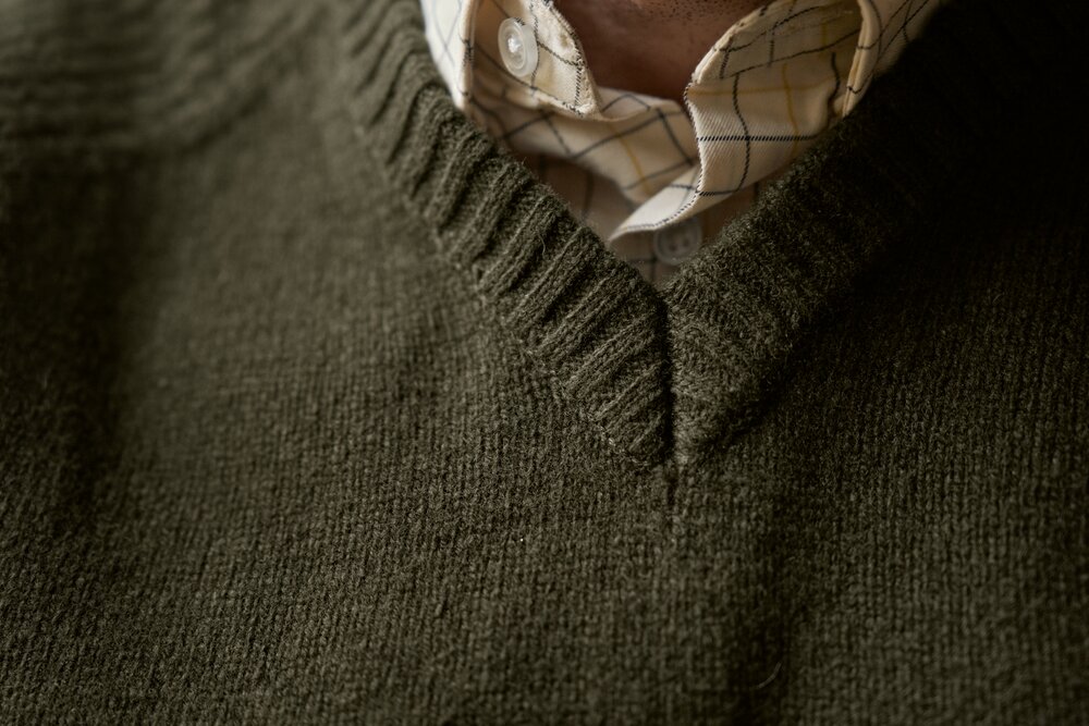 H&auml;rkila Vincent Merino V-Neck Trui Rosin