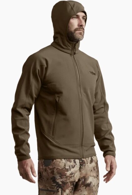Sitka Alpha Fleece Hooded Jacket -&nbsp;Cattail Brown