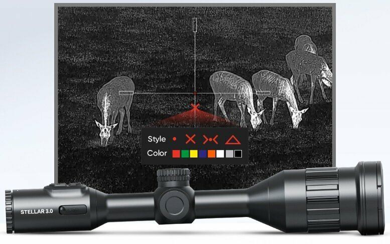 Hikmicro Stellar 3.0 SH 50 L Thermal Rifle Scope met LRF (30mm Tube)