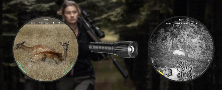 Nocpix D70R Dag- en Nacht Richtkijker &ndash; 4K Ultra, 70mm Lens, LRF tot 1200m