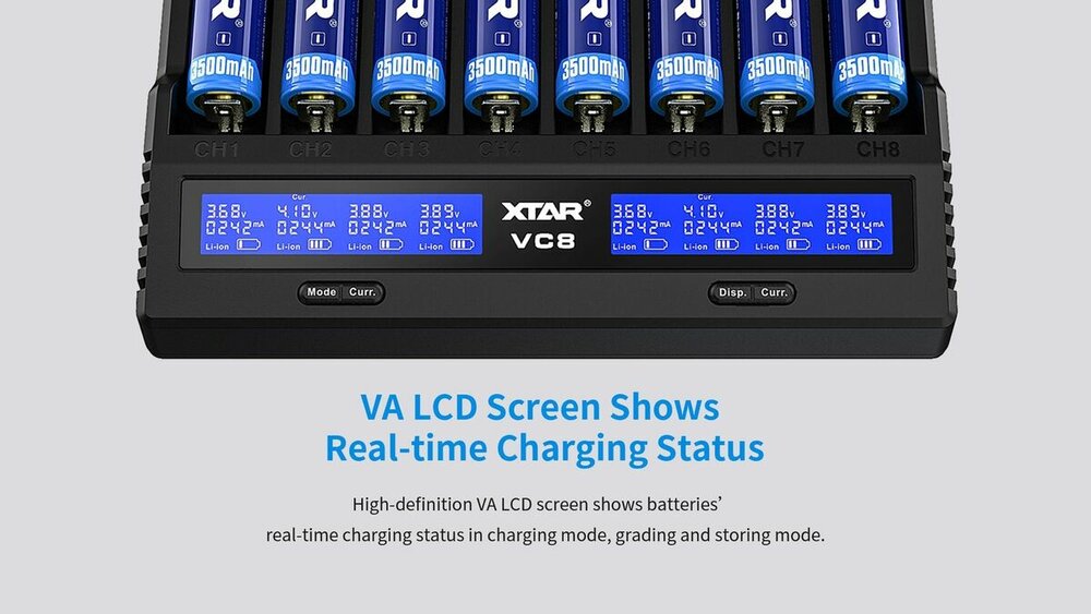 Xtar VC8 Batterijlader