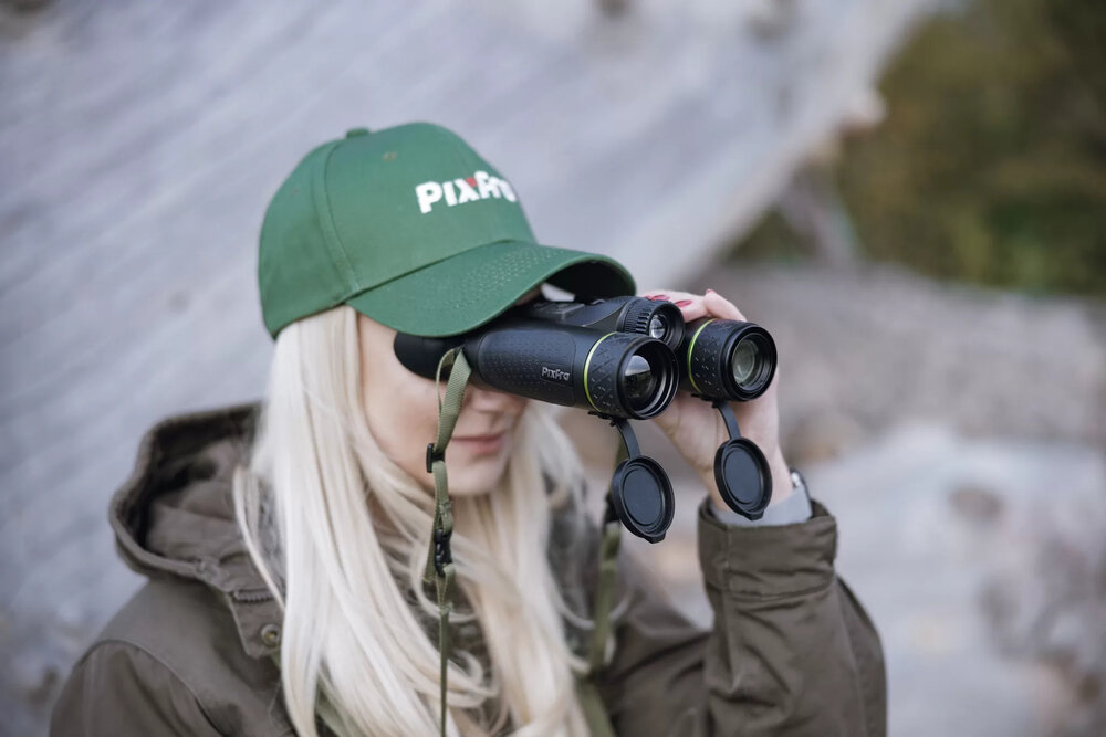 PIXFRA Draco D335-4K LRF &ndash; Multispectrale Warmtebeeld &amp; Nachtzicht Verrekijker met Laserafstandsmeter