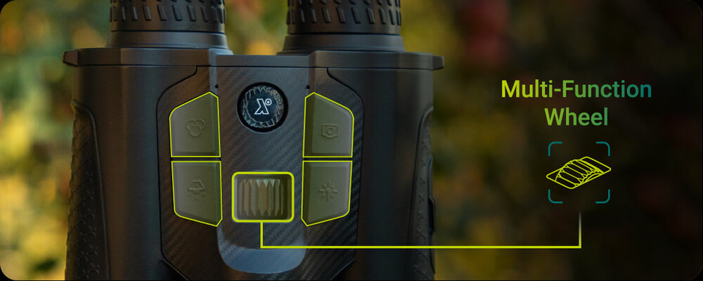 PIXFRA Draco D335-4K LRF &ndash; Multispectrale Warmtebeeld &amp; Nachtzicht Verrekijker met Laserafstandsmeter