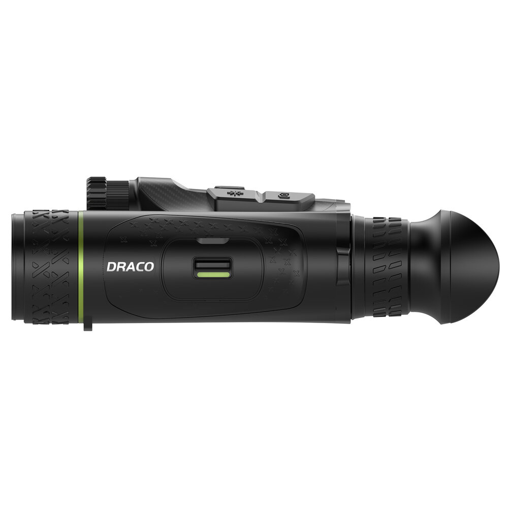 PIXFRA Draco D335-4K LRF &ndash; Multispectrale Warmtebeeld &amp; Nachtzicht Verrekijker met Laserafstandsmeter