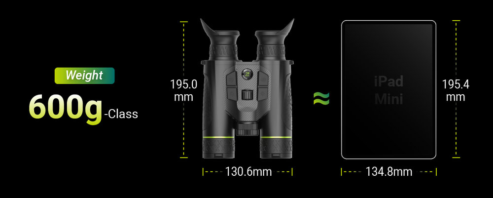 PIXFRA Draco D225-4K LRF &ndash; Multispectrale Warmtebeeld &amp; Nachtzicht Verrekijker met Laserafstandsmeter