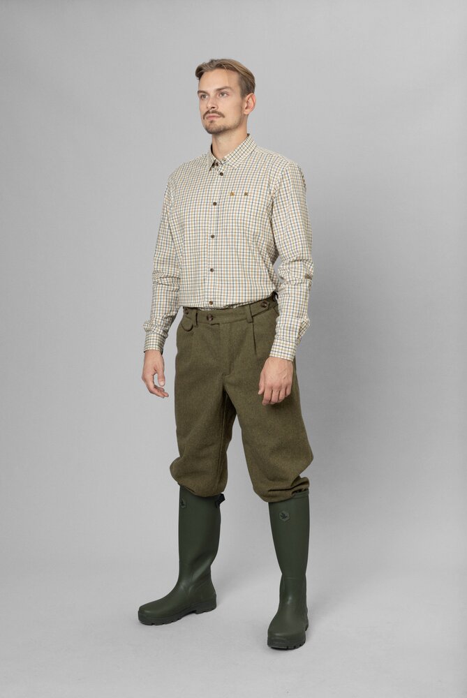 403048005 Seeland Oxford shooting shirt  classic blue/classic brown check