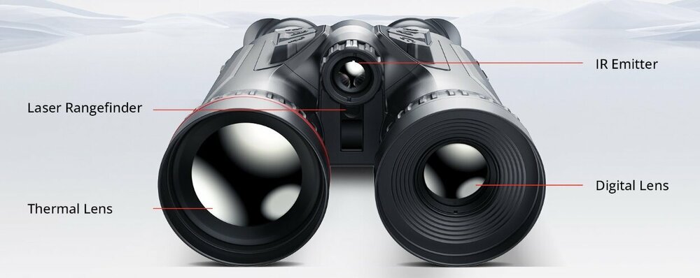 HIKMICRO Habrok Pro HX60LS &ndash; Professionele 4K Multispectraal Warmtebeeld Verrekijker