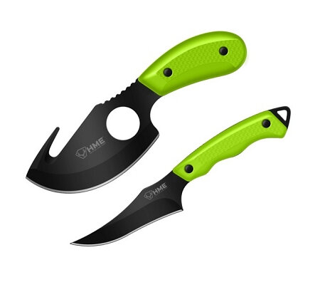 HME 2-delige vil &amp; ontweidmessen Kit &ndash; 420HC Jachtmessen met Foedraal