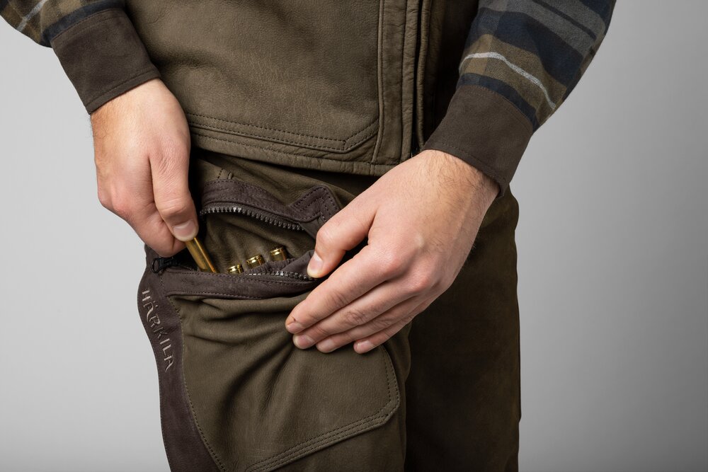 1101223 Harkila pro hunter leather trousers