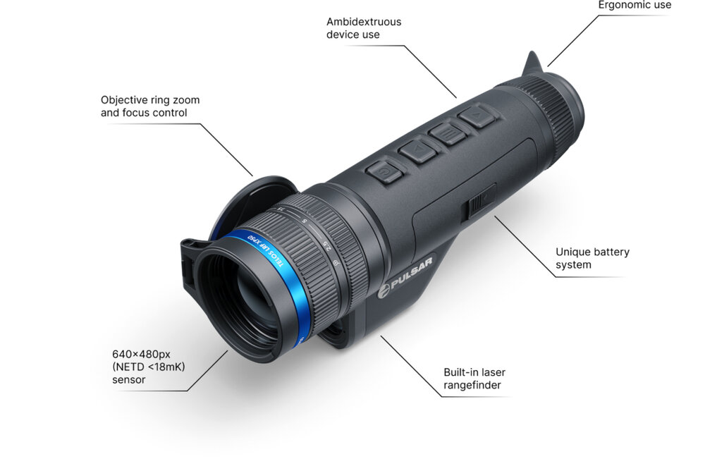 PULSAR Telos LRF XQ35 warmtebeeldkijker met afstandsmeter &ndash; upgradebaar &amp; toekomstbestendig
