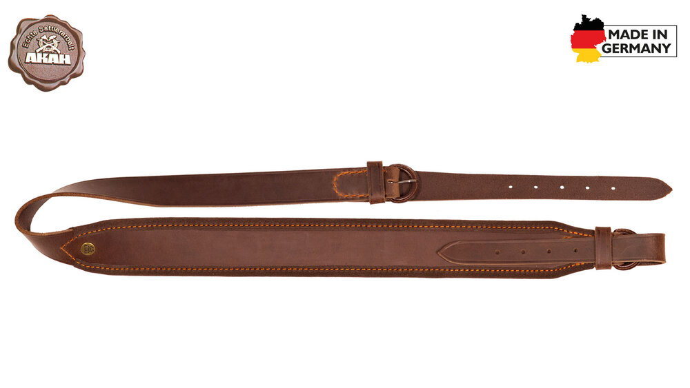 AKAH Gewehrriem van Buffelleder &ndash; Luxe Jachtgeweer Riem met Pull-Up Effect