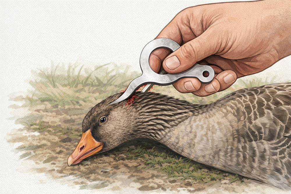 Birdpin Goosepin &ndash; Humane afvangpen voor ganzen 