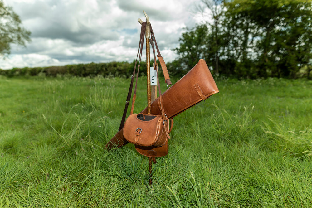 Retrieve Cartridge Bag Cognac &ndash; Leren Patroontas voor 125 Patronen