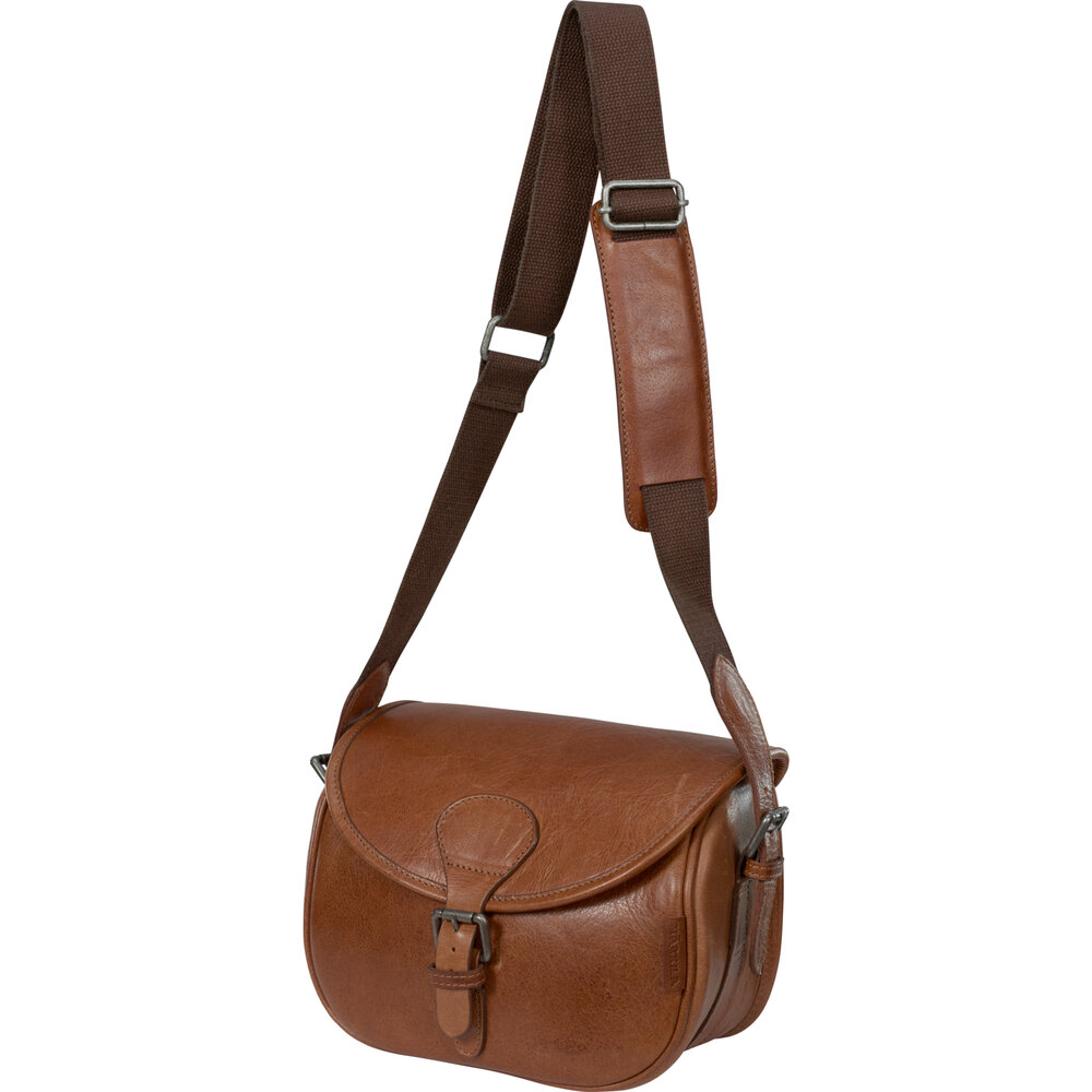 Retrieve Cartridge Bag Cognac &ndash; Leren Patroontas voor 125 Patronen