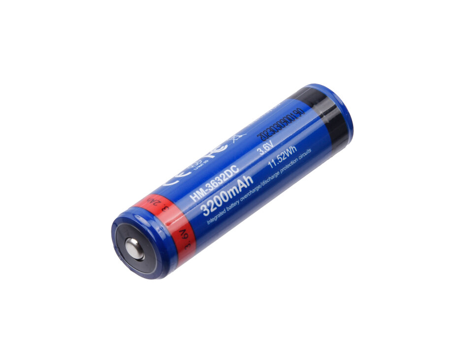 Hikmicro Batterij HM-3632DC 18650 3200mAh, 3.6V