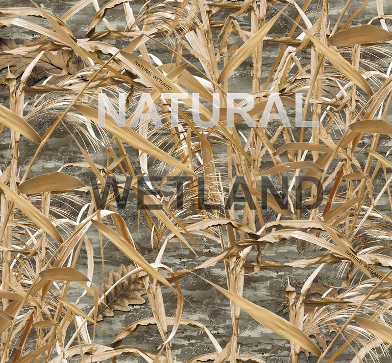 Proloo Camouflage vouwscherm 140x420cm in draagzak natural wetland