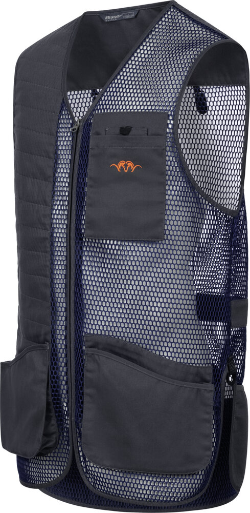 Blaser Men&rsquo;s Competition Shooting Vest Robert Marine &ndash; Lichtgewicht Schietvest met Maximale Bewegingsvrijheid