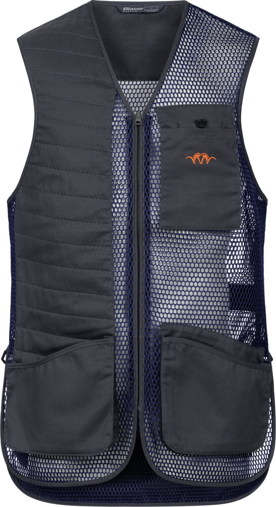 Blaser Men&rsquo;s Competition Shooting Vest Robert Marine &ndash; Lichtgewicht Schietvest met Maximale Bewegingsvrijheid