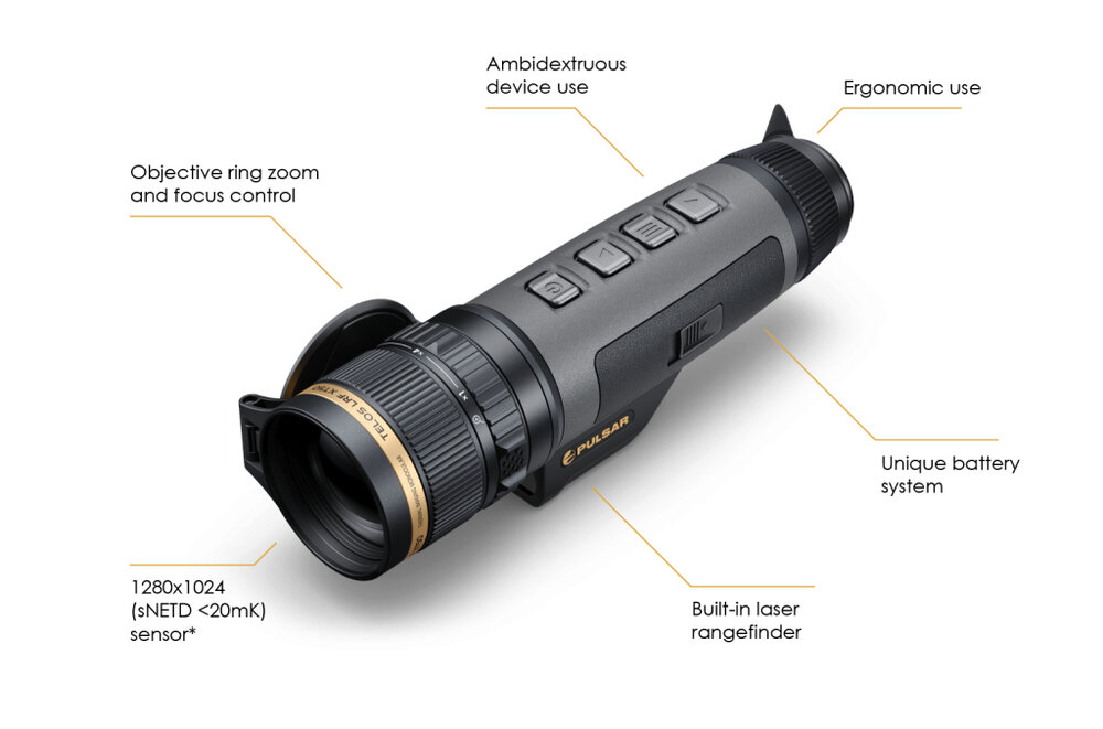Pulsar Telos LRF XT50 kopen 1280&times;1024 HD warmtebeeldkijker