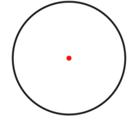 Bushnell 1x AR Optics, TRS 26 Red Dot Black, 3 MOA, Hi Rise