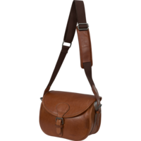 Retrieve Cartridge Bag Cognac &ndash; Leren Patroontas voor 125 Patronen