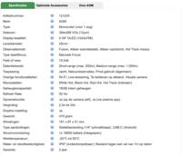 Ben&egrave;l AGM Fuzion TM25-384 Warmtebeeld/Nachtzicht Fusion Camera 121220 &nbsp;