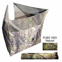 Camouflage vouwscherm 140x140cm in draagzak natural groen