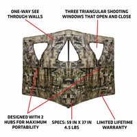 Primos Double Bull Stakeout Blind w/ Surround View Truth Camo , Box