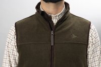Seeland Woodcock Earl Fleece Waistcoat - Pine green melange