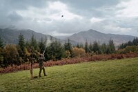 H&auml;rkila Rannoch HWS Shooting Jacket - Willow green