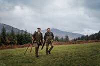 H&auml;rkila Rannoch HWS Shooting Jacket - Willow green