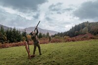 H&auml;rkila Rannoch HWS Shooting Jacket - Willow green