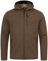 Blaser Blaser Heren Drain Full Zip Hoody met geintregreerd gezichtsmasker dark brown