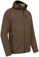 Blaser Blaser Heren Drain Full Zip Hoody met geintregreerd gezichtsmasker dark brown
