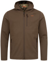 Blaser Blaser Heren Drain Full Zip Hoody met geintregreerd gezichtsmasker dark brown