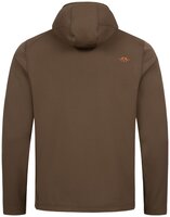 Blaser Blaser Heren Drain Full Zip Hoody met geintregreerd gezichtsmasker dark brown