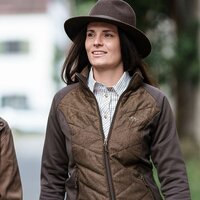  231011-112/657 Blaser dames fleece jas Kora donker bruin