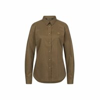 121032-087/546 Blaser dames Stretch Blouse Sergia dark olive check