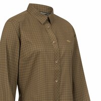 121032-087/546 Blaser dames Stretch Blouse Sergia dark olive check