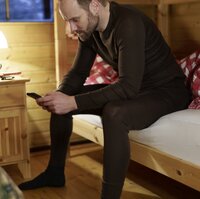 Blaser Merino Base Layer Tights Jonar, dark bown 